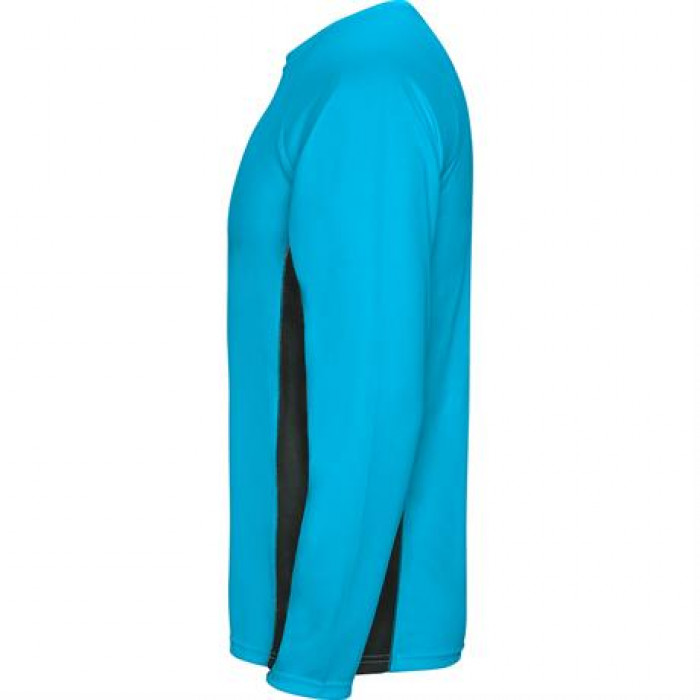 Спортивная футболка SHANGHAI L/S мужская, БИРЮЗОВЫЙ/ТЕМНЫЙ ГРАФИТ L