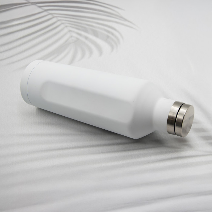 Термобутылка E-shape софт-тач (белый)