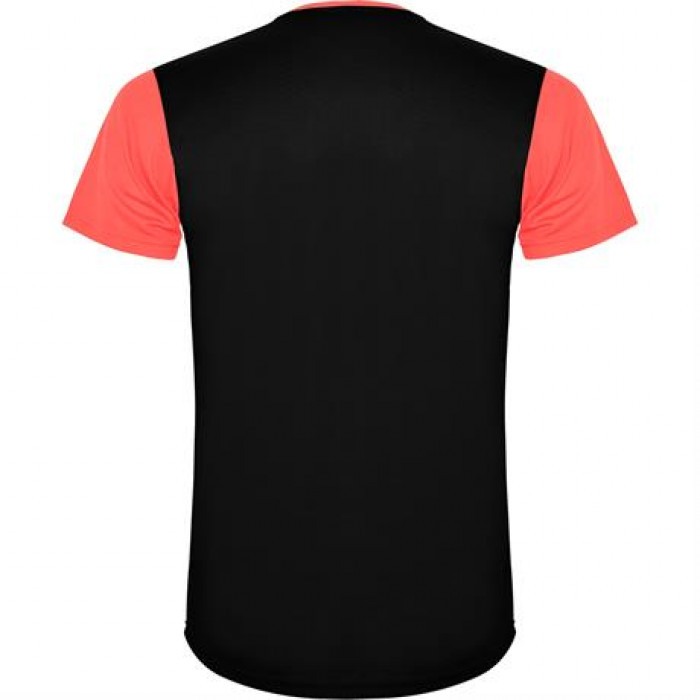 Спортивная футболка DETROIT мужская, КОРАЛЛОВЫЙ ФЛУОРЕСЦЕНТНЫЙ/ЧЕРНЫЙ 2XL