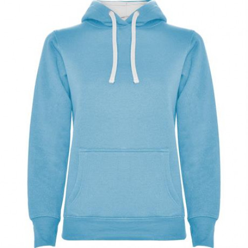 Толстовка URBAN WOMAN женская, НЕБЕСНО-ГОЛУБОЙ/БЕЛЫЙ L