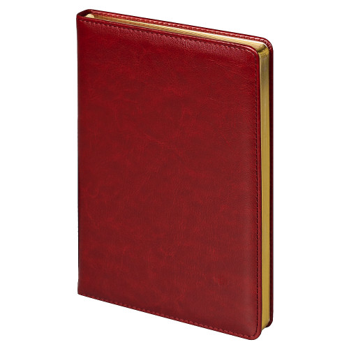 Ежедневник City Nebraska Tennessee A5, недатированный, бордовый с золотистым срезом