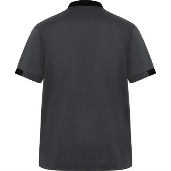 Футболка поло SAMURAI мужская, СВИНЦОВЫЙ/ЧЕРНЫЙ 2XL