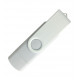 Флеш накопитель USB 2.0/OTG Twister Smart 16GB, пластик Софт Тач/металл, белый/белый