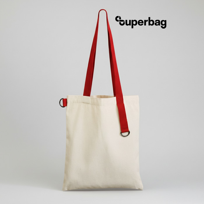 Шоппер Superbag (неокрашенный с красным)
