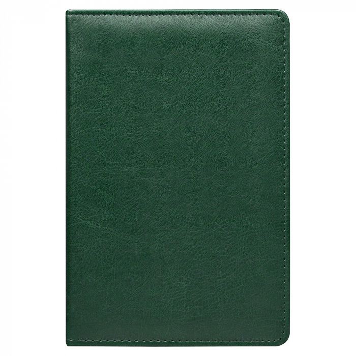 Ежедневник City Buffalino Vintage А5, недатированный, в твердой обложке с поролоном, темно-зеленый