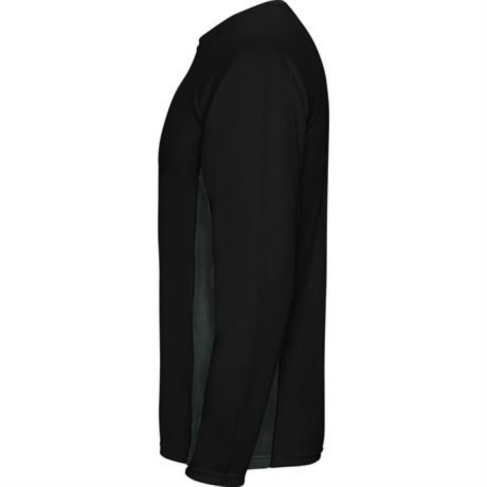 Спортивная футболка SHANGHAI L/S мужская, ЧЕРНЫЙ/ТЕМНЫЙ ГРАФИТ M