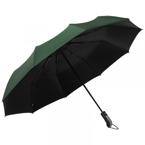 Зонт складной автоматический  Forest BERGEN, диаметр 101 см, 10 панелей, с UV защитой в подарочной коробке зеленый