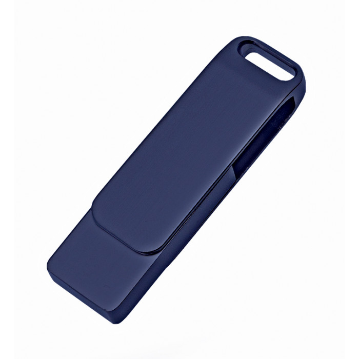 Флеш накопитель Bergamo, USB 2.0 16GB, металл, темно-синий