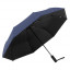 Зонт складной автоматический Forest November Bicolor, диаметр 130 см, 8 панелей, с UV защитой,  в подарочной коробке, темно-синий
