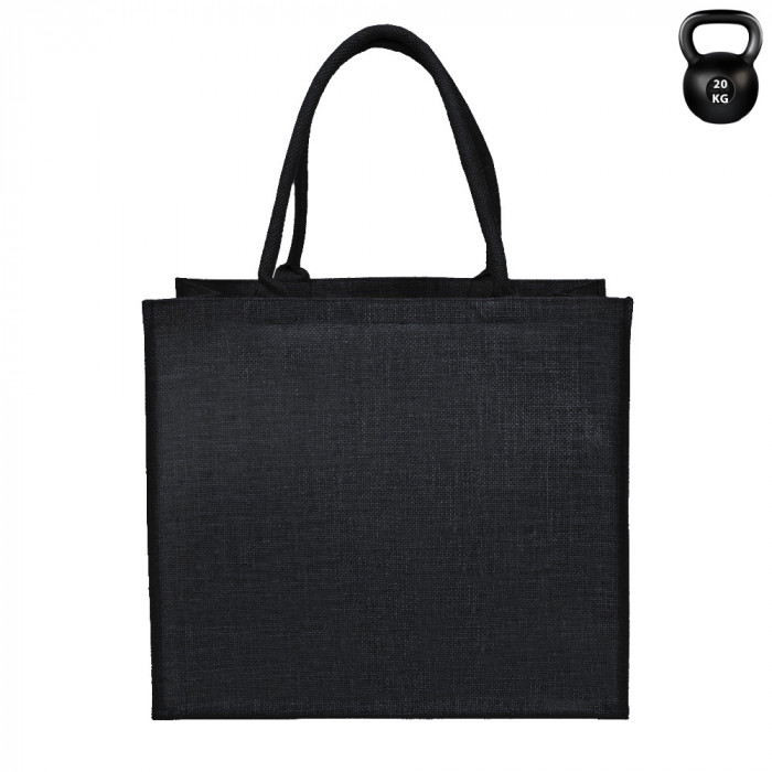 Сумка из джута Caravan Jute, размер 36*40*21 см, черный