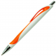 Ручка шариковая, пластиковая, белая/оранжевая Ручка шариковая, пластиковая, белая/оранжевая
