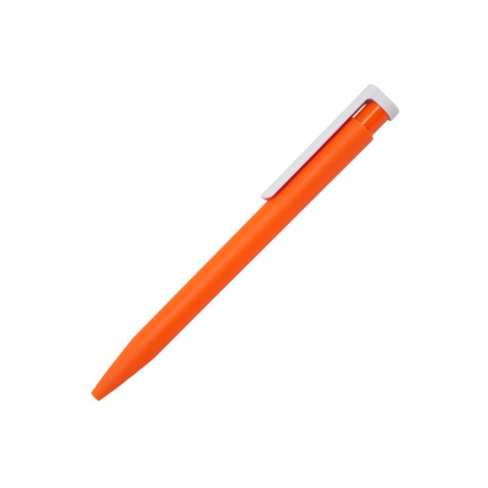 Ручка шариковая Stanley, пластик, софт тач, оранжевая/белая
