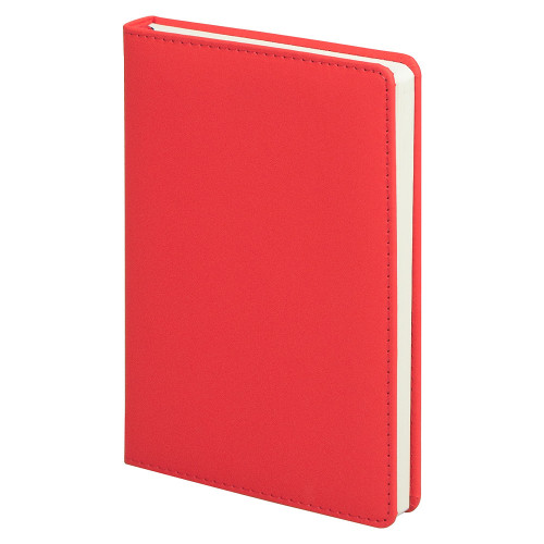 Ежедневник City Soft Touch Latte А5, недатированный, в твердой обложке с поролоном, красный