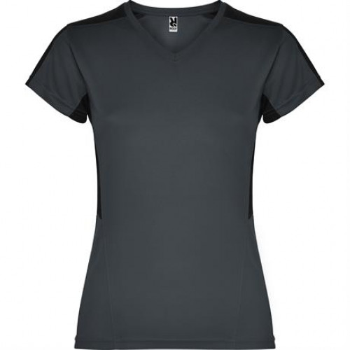 Спортивная футболка SUZUKA женская, ПАЛИСАНДР/ЧЕРНЫЙ 2XL