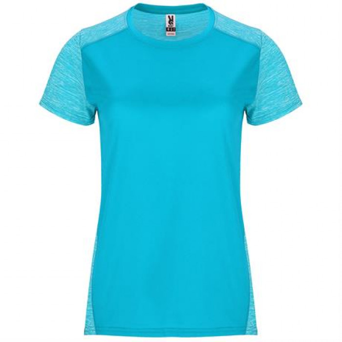 Спортивная футболка ZOLDER WOMAN женская, БИРЮЗОВЫЙ/ПЁСТРЫЙ БИРЮЗОВЫЙ 2XL