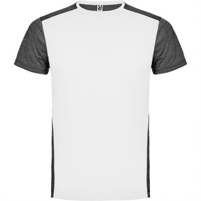 Спортивная футболка ZOLDER мужская, БЕЛЫЙ/ПЁСТРЫЙ ЧЕРНЫЙ 2XL