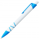 Ручка шариковая, пластиковая, белая/светло-синяя Ручка шариковая, пластиковая, белая/светло-синяя