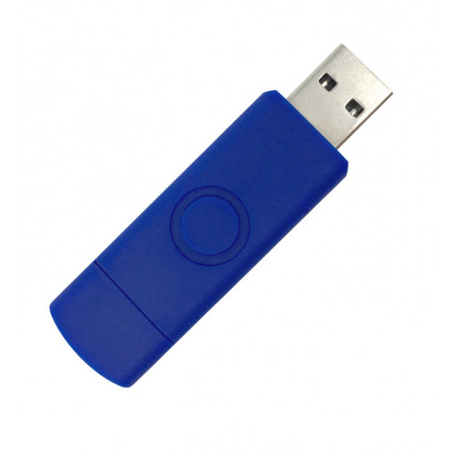 Корпус для флеш накопителя Twister Smart 16GB, пластик Софт Тач, синий