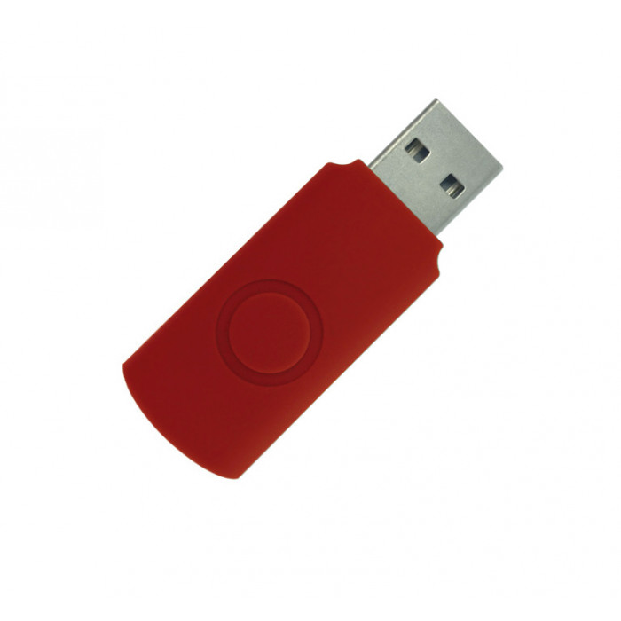 Корпус для флеш накопителя Twister 32GB, пластик Софт Тач, красный