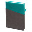 Ежедневник Smart Porta Nuba Latte А5, серый/бирюзовый, недатированный, в твердой обложке