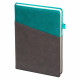 Ежедневник Smart Porta Nuba Latte А5, серый/бирюзовый, недатированный, в твердой обложке Ежедневник Smart Porta Nuba Latte А5, серый/бирюзовый, недатированный, в твердой обложке