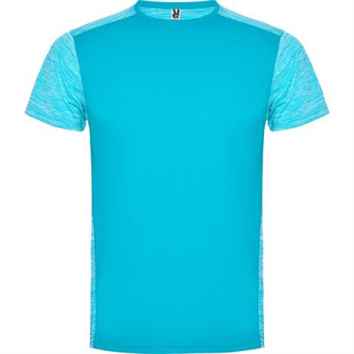 Спортивная футболка ZOLDER мужская, БИРЮЗОВЫЙ/ПЁСТРЫЙ БИРЮЗОВЫЙ 2XL