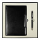 Набор подарочный Solution Duo (ежедневник City Moderna Pristine, ручка Gamma) черный с серебром Набор подарочный Solution Duo (ежедневник City Moderna Pristine, ручка Gamma) черный с серебром
