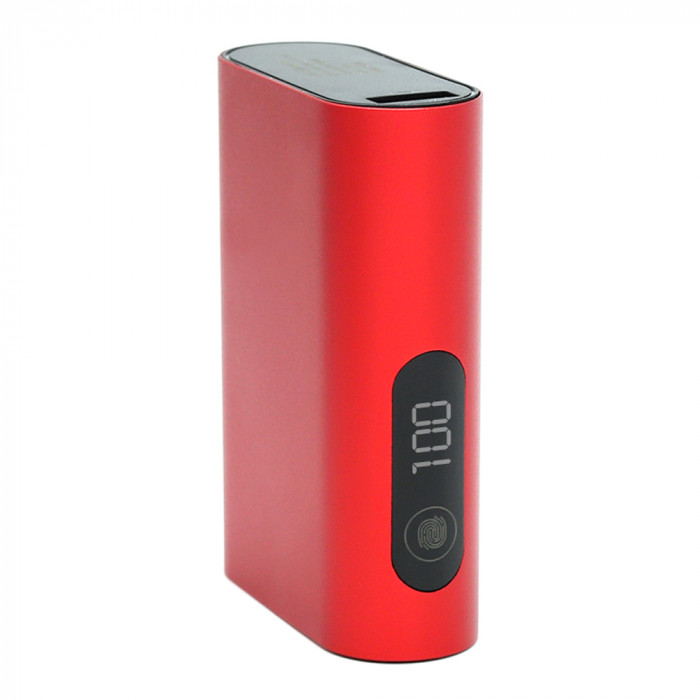 Внешний аккумулятор в металлическом корпусе Wōdan, сенсорный, 10000mAh, красный Внешний аккумулятор в металлическом корпусе Wōdan, сенсорный, 10000mAh, красный