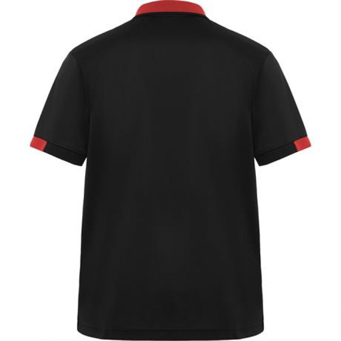 Футболка поло SAMURAI мужская, ЧЕРНЫЙ/КРАСНЫЙ 2XL