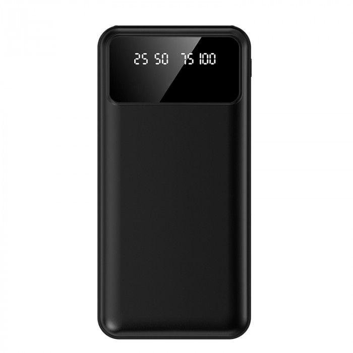 Внешний аккумулятор Dorado 10 000 mAh с фонариком, черный Внешний аккумулятор Dorado 10 000 mAh с фонариком, черный