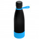 Термобутылка герметичная вакуумная Olivia To Go, чёрный/голубой