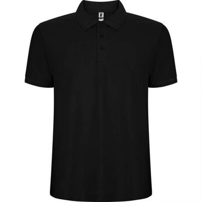 Футболка поло PEGASO PREMIUM мужская, ЧЕРНЫЙ 2XL