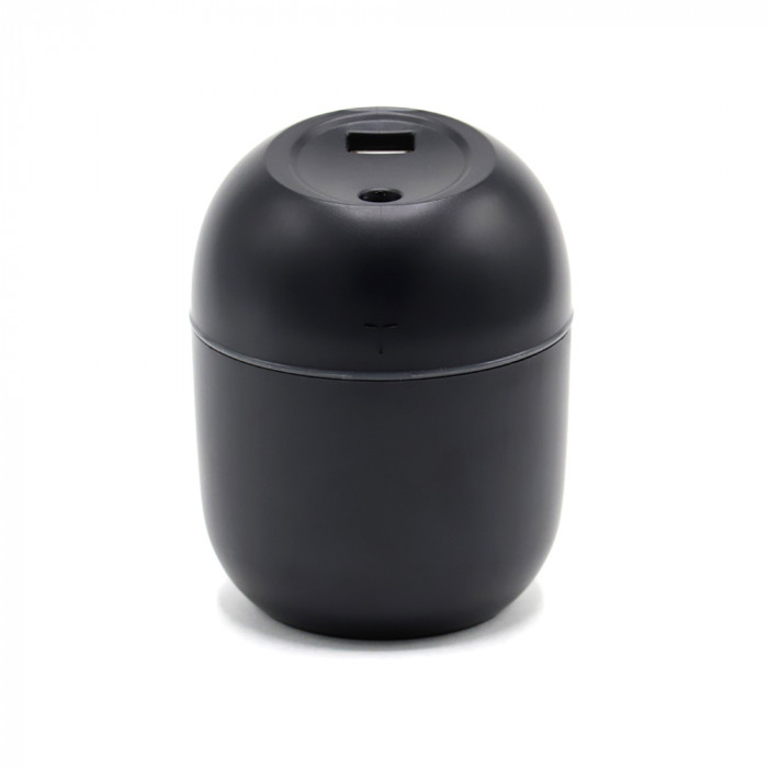 Светодиодный USB увлажнитель Egg с подсветкой, черный Светодиодный USB увлажнитель Egg с подсветкой, черный