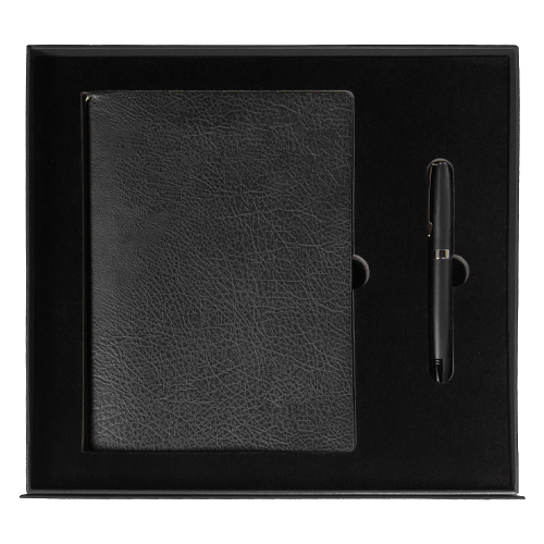 Набор подарочный Solution Prestige Duo (Ежедневник B5, ручка шариковая), черный