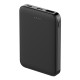 Внешний аккумулятор Fluffy, 5000 Mah, черный Внешний аккумулятор Fluffy, 5000 Mah, черный