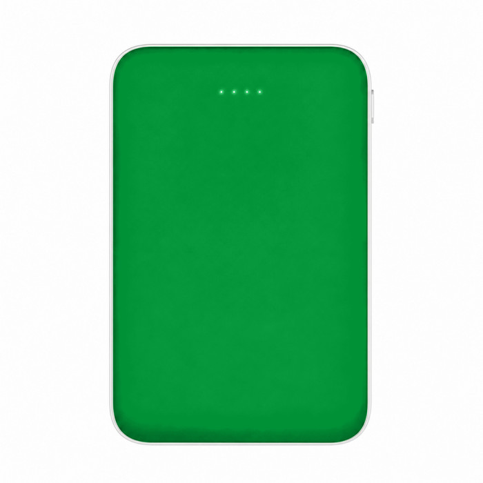 Внешний аккумулятор Fluffy, 5000 Mah, зеленый