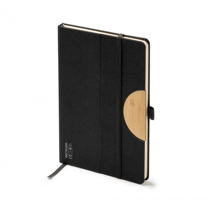 Блокнот DARIT A5 в твёрдом переплёте, ЧЕРНЫЙ