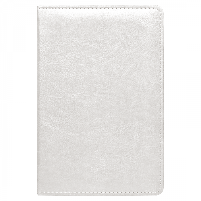 Ежедневник City Buffalino Vintage А5, недатированный, в твердой обложке с поролоном, белый