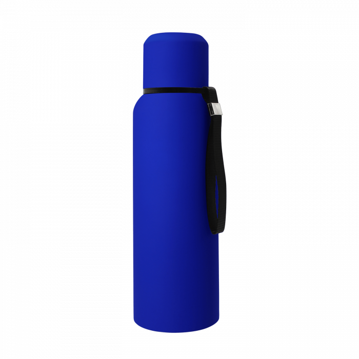 Термос Travel софт-тач 750мл (синий)