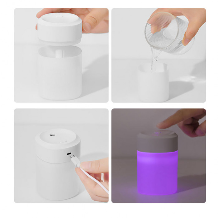 Светодиодный USB увлажнитель Lumi-Humi, белый Светодиодный USB увлажнитель Lumi-Humi, белый
