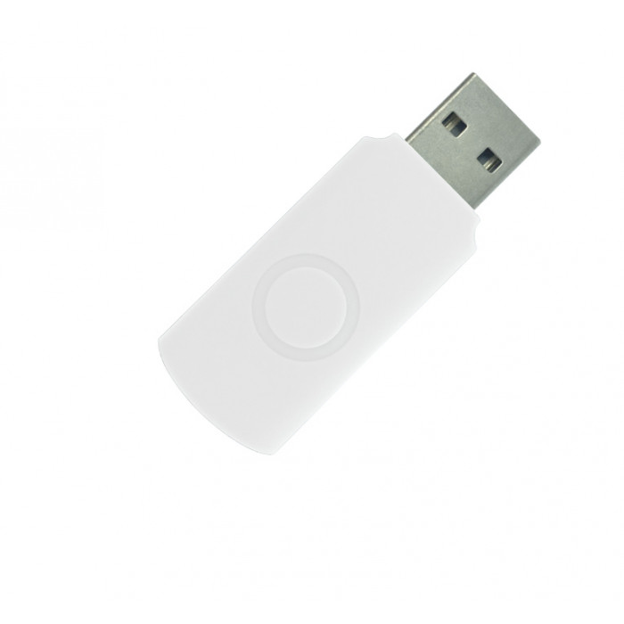 Корпус для флеш накопителя Twister 32GB, пластик Софт Тач, белый