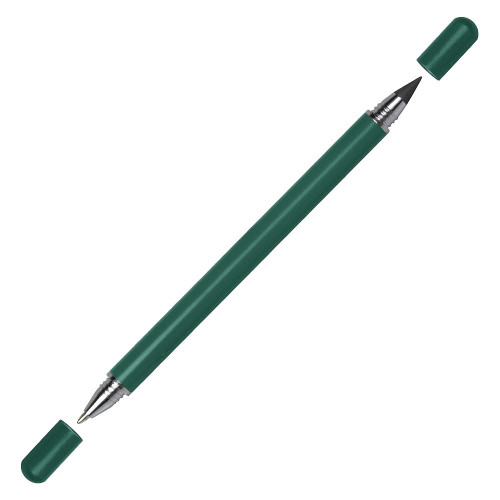 Ручка шариковая и вечный карандаш ETERNITY, металлическая, зеленая, матовая