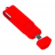 Флеш накопитель USB 2.0 Twister Smart 16GB, пластик Софт Тач/металл, красный/красный
