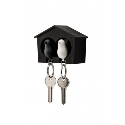 Держатель и брелок для ключей Duo Sparrow, черный