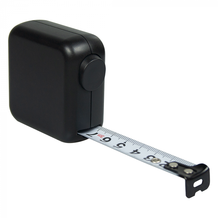 Рулетка Tools Master, 3 метра, черная, пластиковая