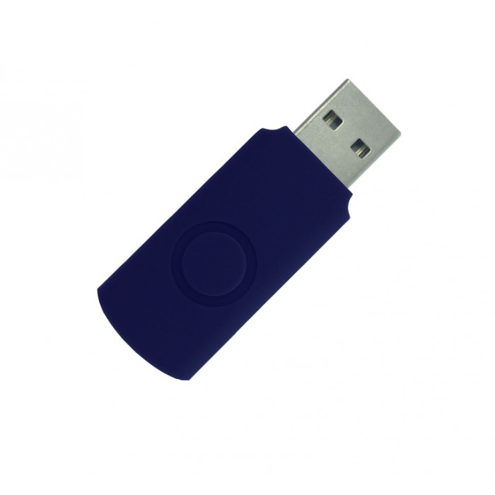 Корпус для флеш накопителя Twister 32GB, пластик Софт Тач, синий