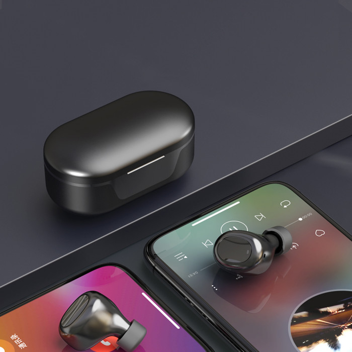 Наушники беспроводные Bluetooth Gubber TW16, черные Наушники беспроводные Bluetooth Gubber TW16, черные