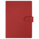 Блокнот А5 Tasmania,  в твердой обложке со стикерами в линейку, красный