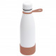 Термобутылка герметичная вакуумная Olivia To Go, белый/мокко
