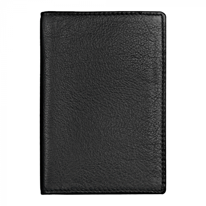 Обложка для паспорта Leather Trend  из нат. кожи, черный